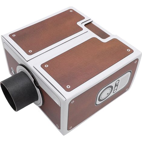 Projecteur DIY pour smartphone, grossissement d'image 8x, boîtier en carton pour home cinéma, projecteur pour téléphones portables (1/5)