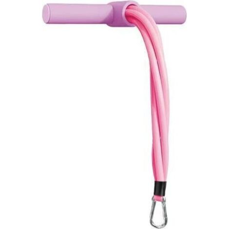 Corde élastique d'entraînement, extenseur de jambes Corde élastique d'entraînement Ceinture Anneau d'étirement Entraînement Corde rose (1/2)
