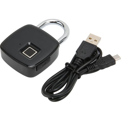Cadenas P30+ à empreinte digitale, étanche et sans clé, pour casier de salle de sport, valise ou armoire. (1/5)