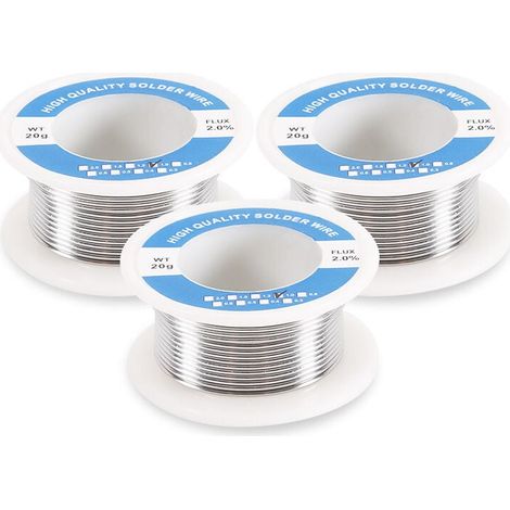 royaluxe - 10PCS Fil à souder au plomb petit rouleau fil à souder à noyau de colophane au plomb (ordinaire 20 g/rouleau 0,8 mm) (1/3)