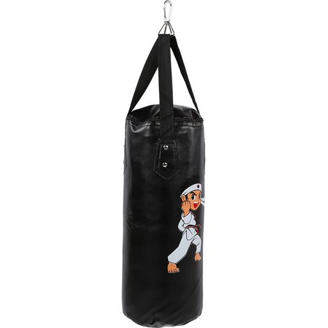 Kit de frappe enfant sac de boxe suspendu noir 60 cm entraînement Muay Thai Sanda (1/5)