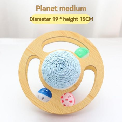 Jouet à tirer pour chat - Phoesky - Sisal - Plateau tournant - Piste disque - Résistant à l'usure - Planche à gratter (1/5)