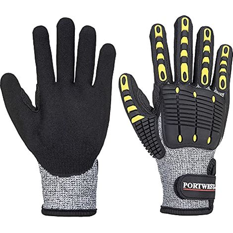 Guanti resistenti ai tagli e agli urti Grigio/Nero S - Taglia 7