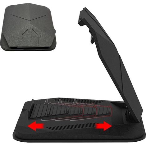 Soporte para tablet para salpicadero - Soporte para GPS de coche - Soporte para tablet para salpicadero, soporte para tablet de coche, soporte para teléfono de coche, ángulo ajustable (1/5)