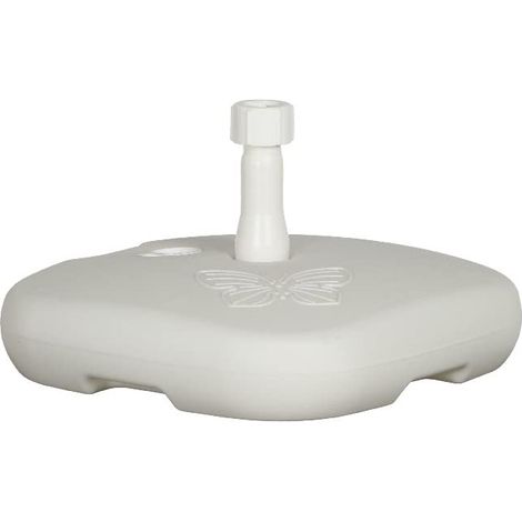 Base per ombrellone in plastica bianca (1/4)