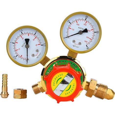 Acetylene Pressure Regulator G5/8 CGA580 Gas Pressure Reducer for Welding, Cutting and Chemical Industry (export acetylene) (1/5)
