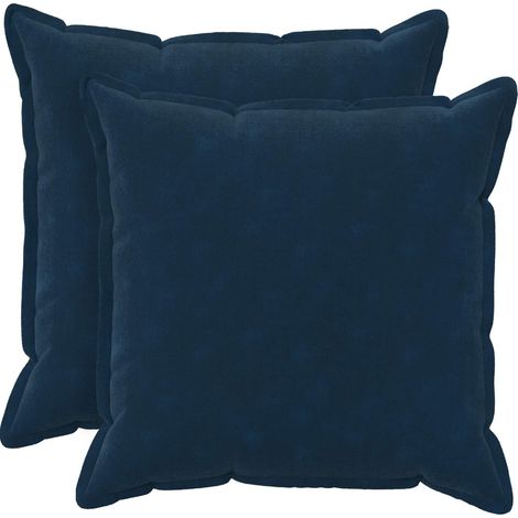 vidaXL Housse de coussin 2 pc HOUTEN Bleu 55 x 55 cm (1/5)