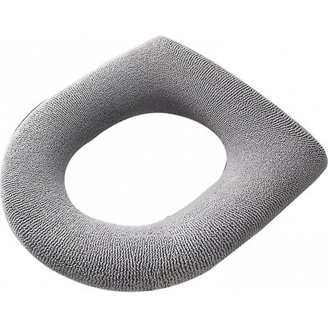 BEBUSINGOTO 2-teiliger WC-Sitzbezug für den Heimgebrauch, dickes Fleece-Kissen, universell, dehnbar und waschbar (1/5)