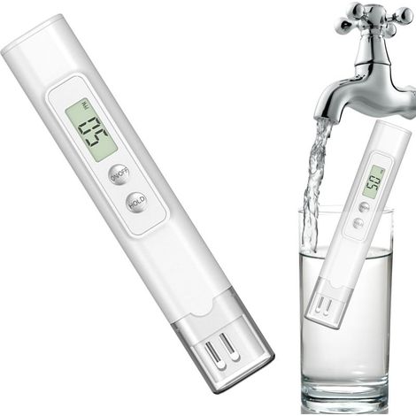 Testeur de Qualité d'Eau Appareil Numérique de Mesure de Précision Plage 0-9990 PPM Moniteur Portable Précision Pour Maison Extérieur Science Café (1/5)