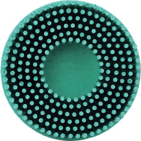 Poils de 2 Pouces, Polissage de Brosse Abrasive 2 Pouces Perceuse électrique Disque émeri Brosse en Caoutchouc ébavurage Polissage Meule pour L'élimination des Bavures de (Vert) (1/5)