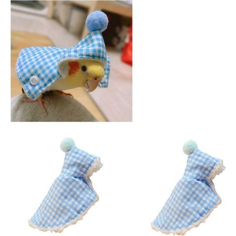 Mantello a forma di uccello in 2 pezzi, costume da uccello a scacchi, cappotto caldo a scacchi da uccello, gioco di ruolo da pappagallino ondulato, creativo e carino, unico (1/5)