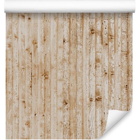 Papier peint imitation bois clair pour salon et chambre 50x1000 cm (1/5)