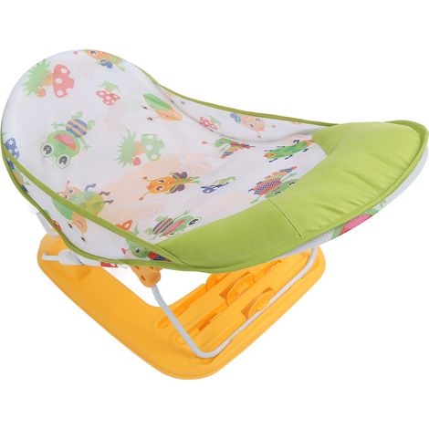 Chaise de bain pliable pour bébé, antidérapante et ergonomique, avec 3 hauteurs réglables pour baignoire ou lavabo. (1/5)
