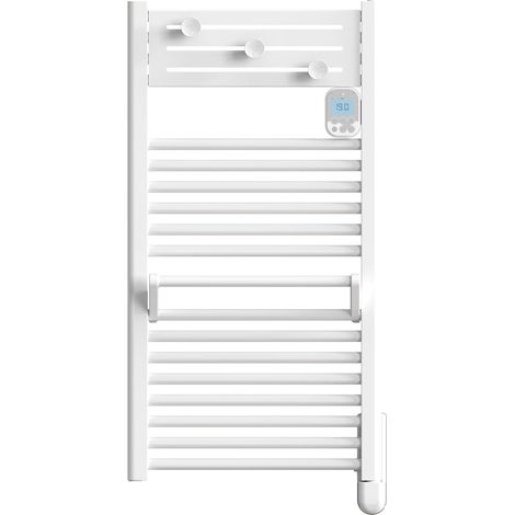 Radiateurs sèche-serviettes à inertie fluide NOIROT Actibain 500W L50 blanc