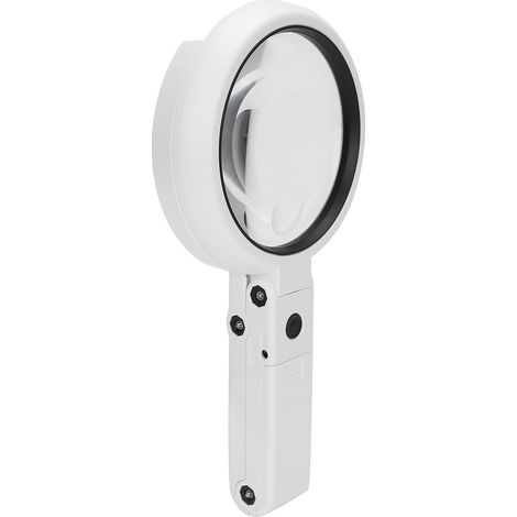 Loupe de lecture multifonctionnelle pliable 3,5X 10X avec éclairage LED (1/5)