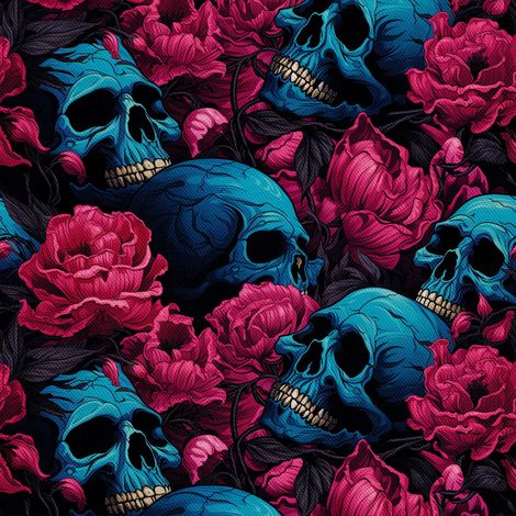 Tela Oxford decorativa para exteriores - Motivo de calavera I DX4928 (1/5)
