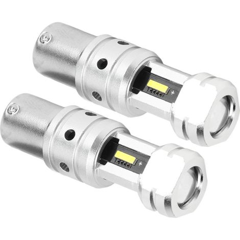 2 Ampoules LED 1156 100W 2400LM Blanc 6000K - Feux de Recul, Clignotants et Signalisation pour Voiture, Camion, Camping-Car (1/5)