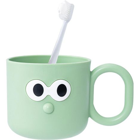 Tasse de rinçage de gargarisme de Dessin animé – Porte-Brosse à Dents Anti-Chute  Gobelet de Bain de Bouche de Grand diamètre pour et Adultes, Organisateur de Rangement de Salle de Bain,