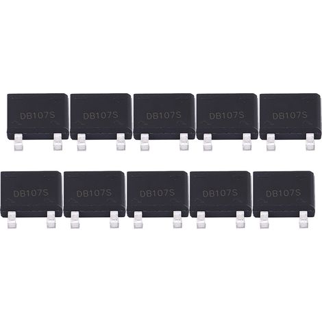 1A 1000V DB107S plusieurs lots pont redresseur carré pleine tension de courant (10 pièces) (1/5)