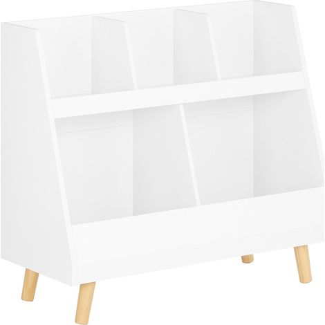 SoBuy Children Kids Bookcase Book Shelf Storage Display Rack Organizer Holder,KMB19-W