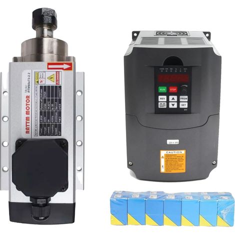 Motore mandrino quadro CNC, velocità 24000 giri/minuto, sistema di raffreddamento ad aria (1/2)