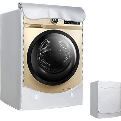 Housse anti-poussière pour machine à laver - Housse anti-poussière automatique adaptée aux machines à laver à chargement frontal (1/5)