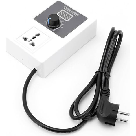 Spannungsregler SCR-Controller-Steuerschalter AC 110–240 V 2000 W für Drehzahl- und Temperaturregelung, EU-Stecker (1/5)