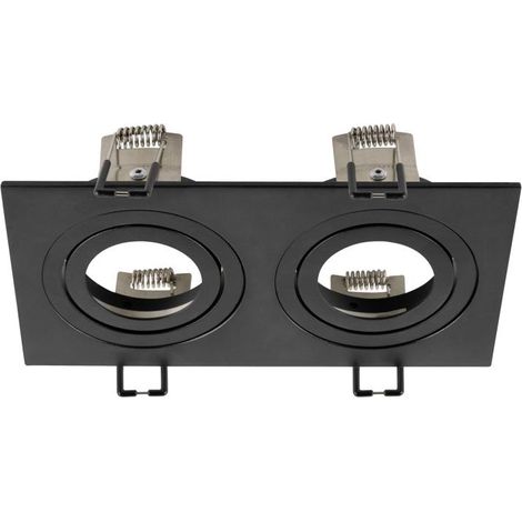 Cadre de montage pour encastré NEW TRIA® 155 double module IP 20 noir - SLV - 1008007 (1/3)