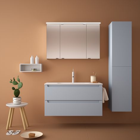 Waschtischunterschrank MONTERREY 1000 2 Schubladen Blue Fog (1/4)