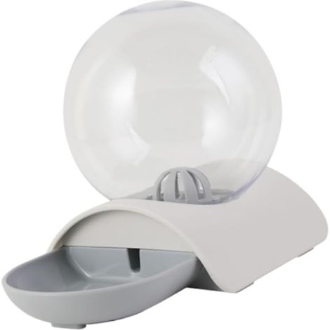 Distributeur d'eau automatique pour animaux de compagnie - Gamelle grise sûre et durable pour chiens et chats - Design surélevé, stable et décoratif