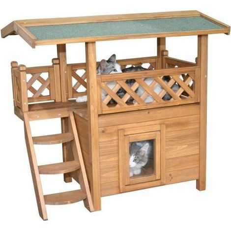 Casa para gatos Lodge 77x50x73 cm Kerbl (1/5)