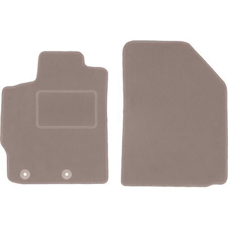 Tapis avant beiges pour : Toyota Yaris II à hayon (2005-2011) (1/5)