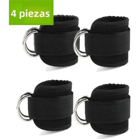 (Style 4 pièces) Sangle d'entraînement pour les jambes et les hanches à visser avec support de genou réglable (1/5)