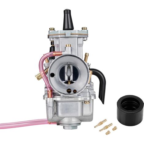 24mm PWK,Carburateur Moto Power Jet Carb Racing Performance Universel pour 50cc 100cc Pit Dirt Bike Motocross Enduro on/Off Road ATV Quad Scooter (Regular) (1/5)