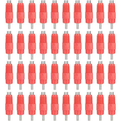 40Pièces Abreuvoir Automatique pour Poulets Dispositif de Boisson Volaille Becquet Bec Accessoire Élevage (1/5)