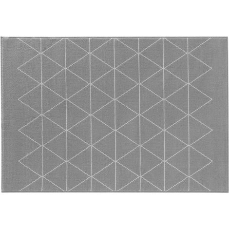 Tapis Tissé Imprimé "Yvo" 160x230cm Gris (1/3)