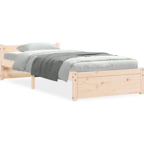 Maison Exclusive - Massivholzbett ohne Matratze 75x190 cm (1/5)