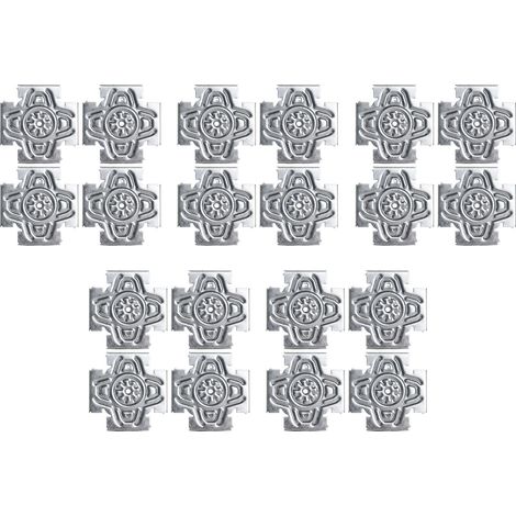 Lot de 5 Croix Solutions Semin - système permettant de fixer des éléments type trappe de visite, fenêtre, porte dans une ossatures métallique - intérieur - 20 Pièces (1/5)