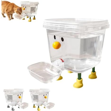 Distributeur d'eau pour animal de compagnie, distributeur automatique de chien avec visage souriant, fontaine à motif de chiot de dessin animé, pour chambre à coucher, bureau, intérieur, salon (1/5)