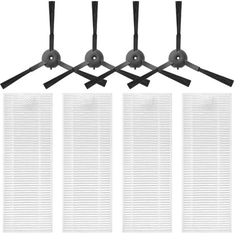 Kits repuestos cepillo lateral filtro para robot aspirador Qihoo 360 S10 X100 MAX (1/4)