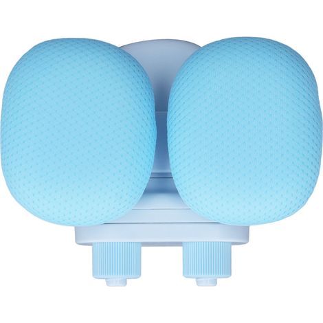 Correcteur de Posture Assise avec 5 Niveaux de Hauteur, Support Dorsal Doux pour Bureau d'Enfants et Étudiants, Facile à Monter, Bleu (1/5)