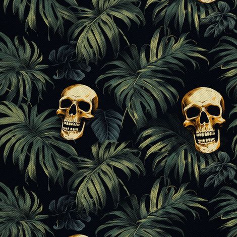 Tela decorativa para exteriores Oxford - Motivo de calavera I DX4487 (1/5)