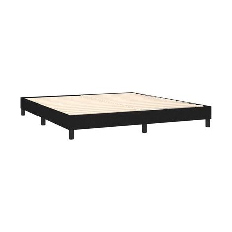 Sommier champignon avec matelas lumineux LED, noir, 160 × 200 cm, tissu, tissu doux et respirant, éclairage led d’ambiance, meuble de chambre, design contemporain, montage facile (1/5)