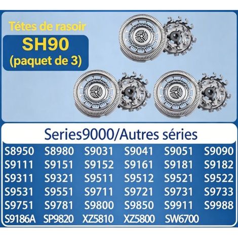 Ersatzscherköpfe und -klingen für Philips Elektrorasierer der Serie 9000 S9911S9731S9711S9511RQ12RQ1260 RQ1280 RQ1050 RQ1095 (1/5)