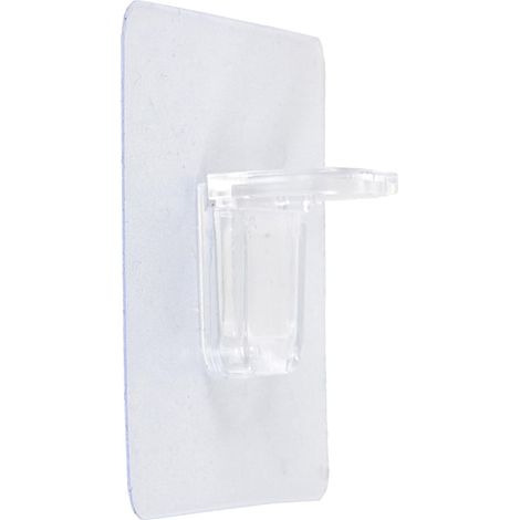 Lot de 2 Crochets Étagère Adhésifs 3 kg Transparent (1/5)