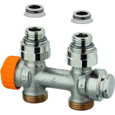 HEIMEIER Valvola Multilux V Eclipse diritta, per Rp 1/2 IG e G 3/4 AG, 3865-02.000