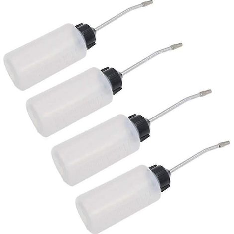4er-Pack Nähmaschinenöler 120ml Ölspender mit langem, abgewinkeltem Auslauf