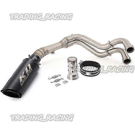 Système d'échappement complet compatible avec YZF R7 MT07 FZ07 2021 2022 2023 avec silencieux de 51 mm.
