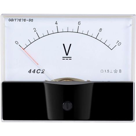 Voltmètre analogique CC 0-10 V 1 pièce Plastique ABS Précision 1,5 % Pour tableau électrique (1/5)