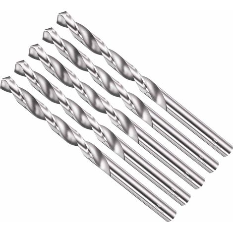 Foret Hélicoïdal, Mèche Polyvalente Universelle à Creuser 7mm, Forets Jobber 4241 HSS Non Revêtu Tige Droite 118° pour Métal Tendre Acier Inoxydable Plastique Bois, 5 Pièces (1/5)